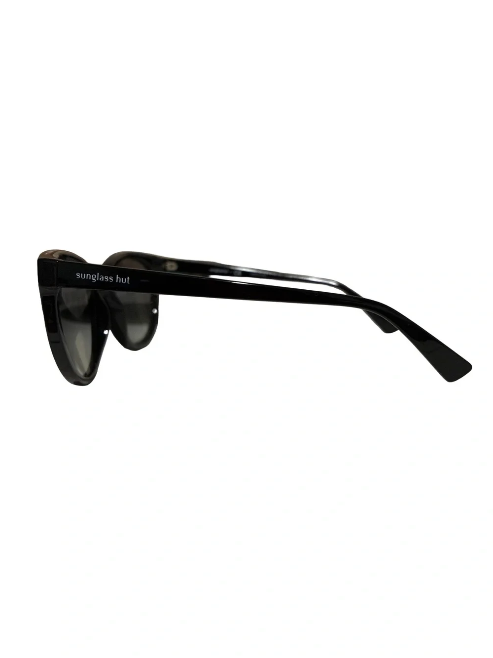 Sunglass Hut Collection Black Oversized Sunglasses with Pouch